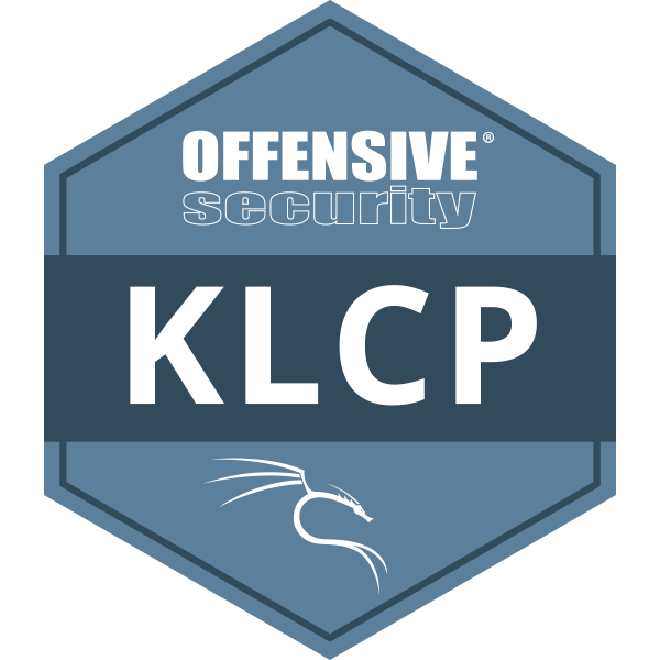 KLCP badge, Kali Linux Certified Professional